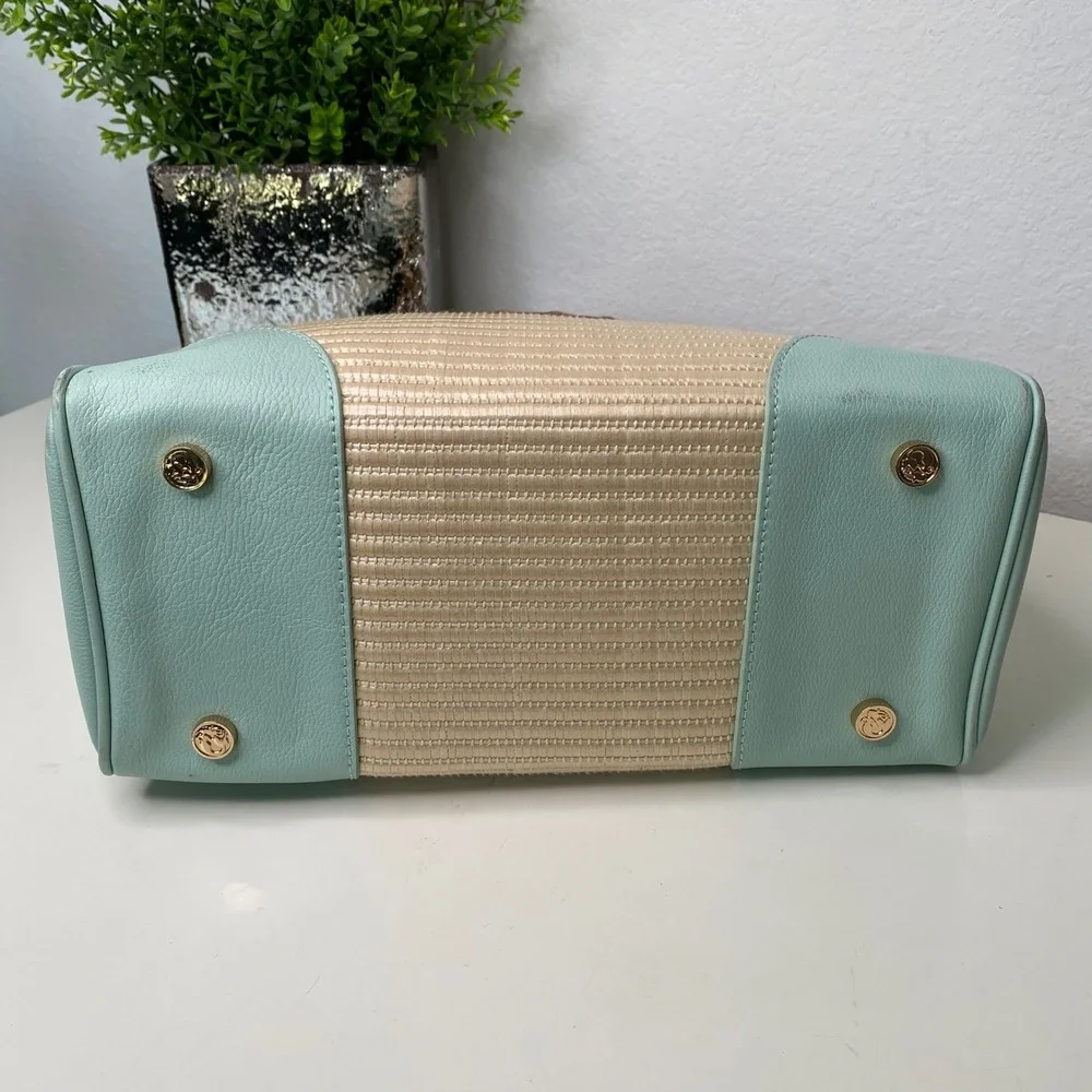Spartina 449 Sea Salt‎ Bamboo Chic Satchel Bamboo Handle Crossbody Bag Coastal